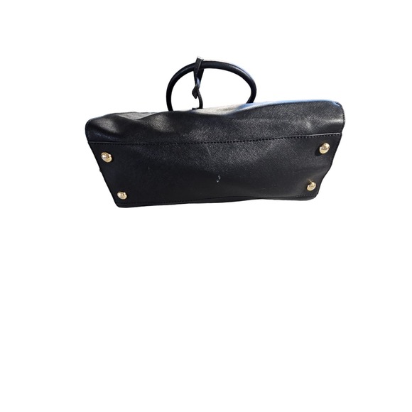 Michael Kors Large Black Leather Hamilton Satchel Shoulder Bag with Lock and Key - Picture 5 of 6